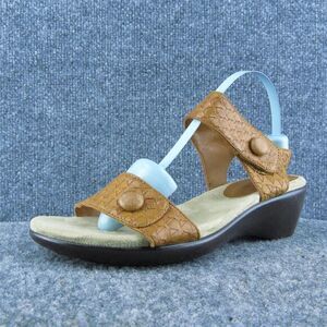 Great Northwest Diana Women Ankle Strap Sandal Shoes Brown Synthetic‎ Size 6 Med